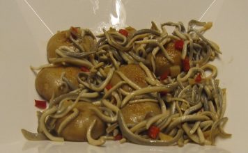 Champiñones con gulas a la cerveza Recetas. Champiñones cerveza lager gulas