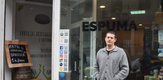 Eduardo Muñoz, socio fundador de Espuma: «La gente no sabe distinguir estilos de cerveza, falta cultura cervecera» Espuma tienda de cerveza