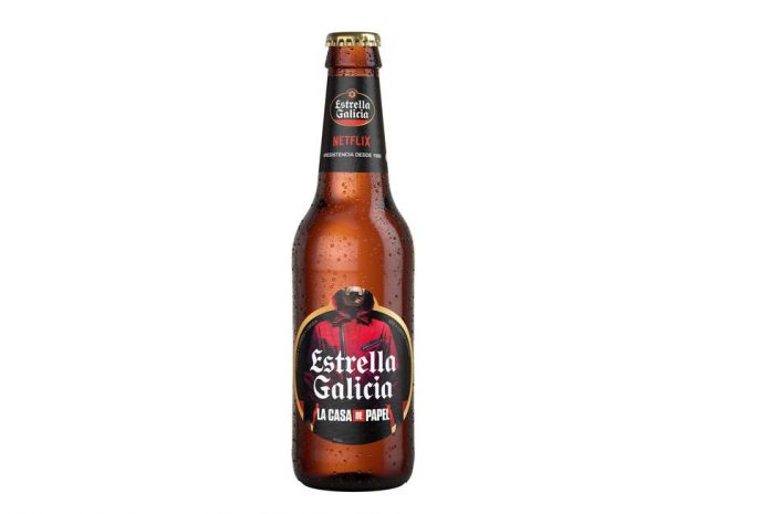cerveza estrella de Galicia serie la casa de papel