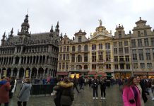 De cervezas por Bruselas La Grand-Place Plaza de Bruselas Ayuntamiento
