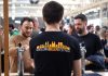 Todo preparado para el  BARCELONA BEER FESTIVAL Barcelona beer festival. Puesto de una cervecera