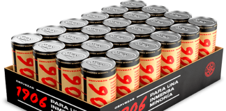 Estrella Galicia empieza a vender «on line» a toda España Caja de 24 latas de cerveza 1906