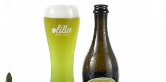 OLIBA GREEN BEER, cerveza con sabor a aceituna verde Oliba green beer Cerveza de aceituna