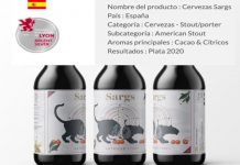 Sargs consigue una medalla de plata en el Concurso Internacional de Lyon Medalla de plata a American Stout SArgs