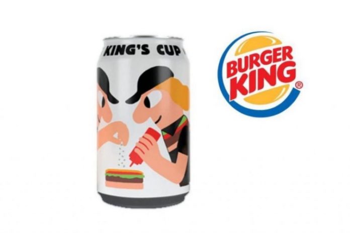 Lata de cerveza sin Alcohol de Burger King
