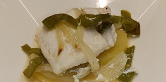 Merluza a la cerveza al horno Merluza al horno