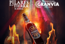 Cervezas Gran Vía se une a «Pilares de la Tierra, el musical», con una edición especial de su botella
