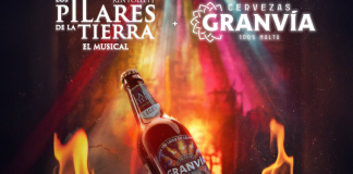 Cervezas Gran Vía se une a «Pilares de la Tierra, el musical», con una edición especial de su botella